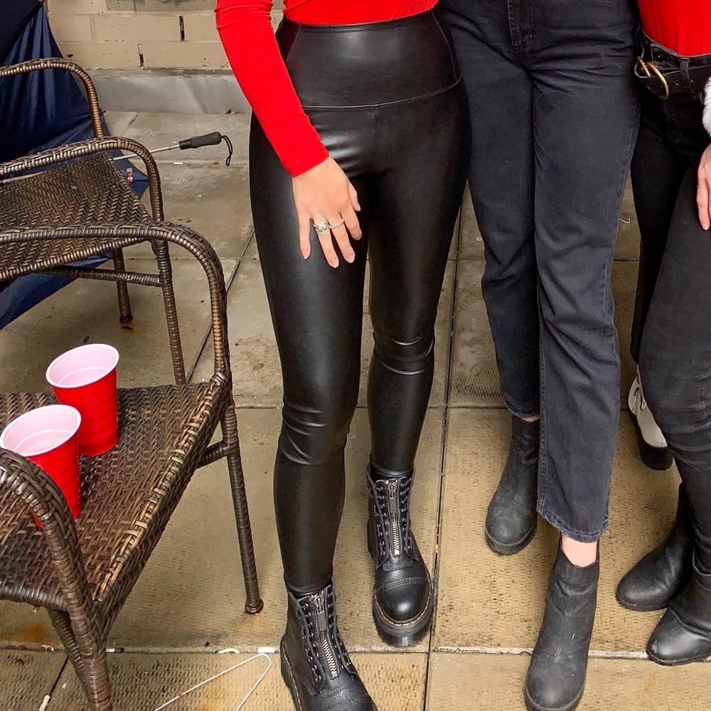 Aritzia leather leggings